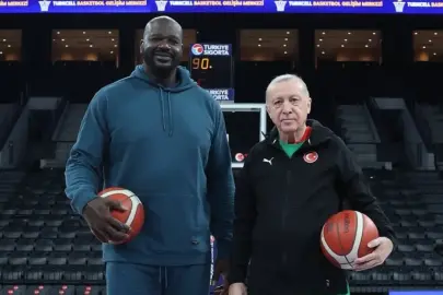 Başkan Erdoğan, Shaquille O'Neal ile bir araya geldi
