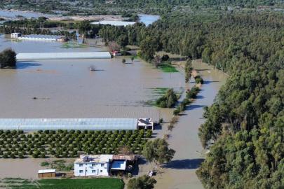 Antalya'da kuvvetli yağış 7 ilçede hasara neden oldu, mahsur kalan hayvanlar kurtarıldı (5)