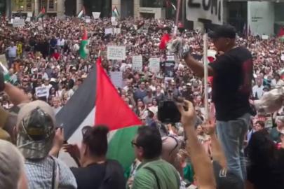 Avustralya'da işgalci rejimin cumhurbaşkanının gelişi protesto edildi