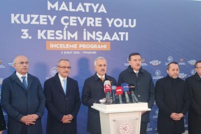 Bakan Uraloğlu: Malatya Kuzey Çevre Yolu'nu bu yıl tamamlamayı hedefliyoruz