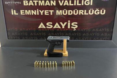 Batman'da ruhsatsız silah taşıyan 3 kişi tutuklandı