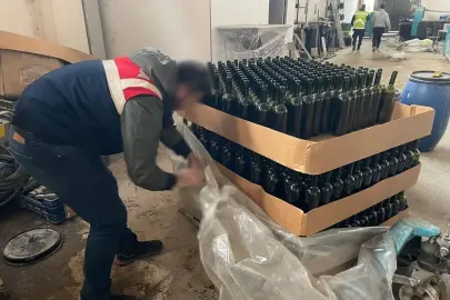 Bursa İznik’te kaçak içki imalathanesine darbe