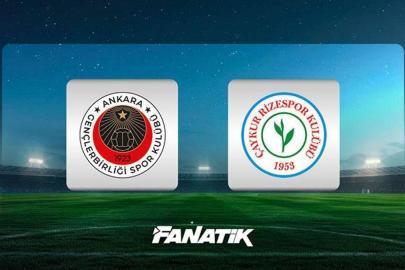 CANLI | Gençlerbirliği - Rizespor (Süper Lig 22. hafta)