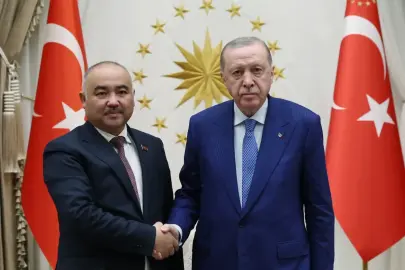 Cumhurbaşkanı Erdoğan, Kırgızistan Parlamento Başkanı Uulu'yu kabul etti