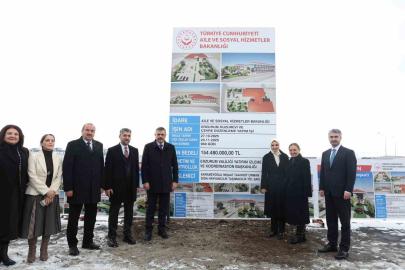 Erzurum’da sosyal hizmet atılımı: Bakan Göktaş huzurevi yapılacak alanı inceledi