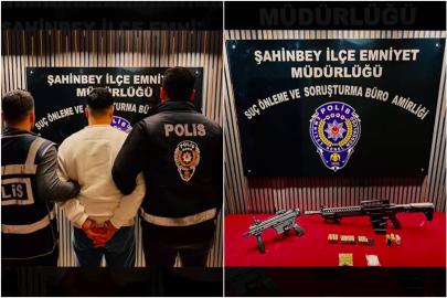 Gaziantep'te otomatik tabanca ele geçirildi