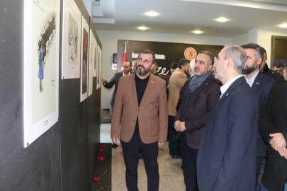 HAKSİAD Ankara Şubesi'nden TBMM’deki “Ümmetin İmtihanı: Gazze” sergisine ziyaret