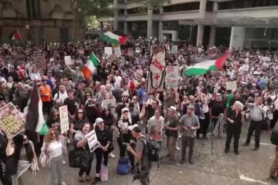 İsrail Cumhurbaşkanı Herzog'un Avustralya ziyaretinin son gününde de protestolar düzenlendi