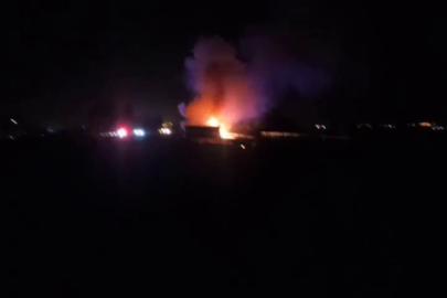 Osmaniye otobanda hareket halindeki tır alev aldı