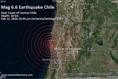 Şili kıyılarında 6,6 büyüklüğünde deprem