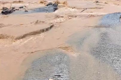 Yağışta zarar gören yol onarıldı