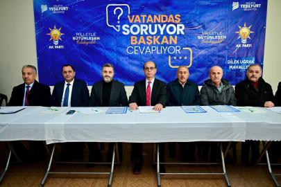 Yeşilyurt Belediye Başkanı Geçit mahalle sakinleriyle bir araya geldi