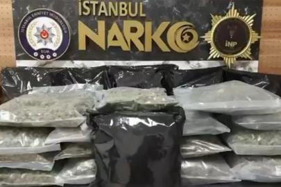 Zeytinburnu’nda narkotik operasyonu: 22 kilo 450 gram skunk ele geçirildi