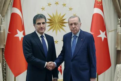 Cumhurbaşkanı Erdoğan, IKBY Başkanı Barzani ile görüştü