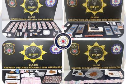 Elazığ’da uyuşturucu operasyonunda 14 şüpheli tutuklandı