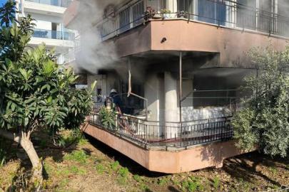 Ev yangını korkuttu