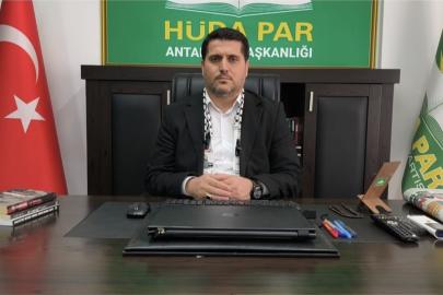 HÜDA PAR Antalya İl Başkanı Durmaz’dan Dünya Kudüs Günü’ne katılım çağrısı