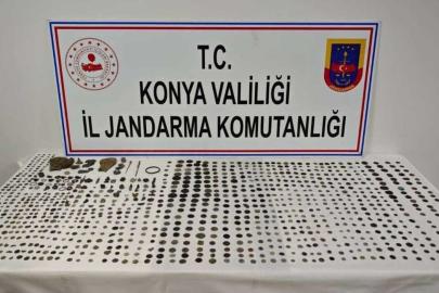Konya’da jandarma tarihi eser operasyonu