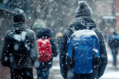 Ordu'nun bazı ilçelerinde eğitime kar engeli