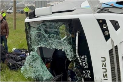 Samsun’da midibüs kaza yaptı: 11 yaralı