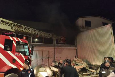 Tekne bakım ve imalathanesinde yangın