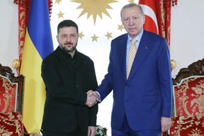 Cumhurbaşkanı Erdoğan, Zelenskiy ile görüştü