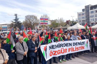 Gazze için yeniden yola çıkacak filolara Sakarya'dan destek yürüyüşü
