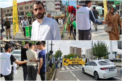 Hür Gençlik "Bağımlı Olma Hür Ol" sloganıyla uyuşturucuya karşı sahaya indi