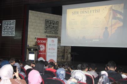 Mardin'de Gazze temalı şiir dinletisi ve konuşmalar gerçekleştirildi