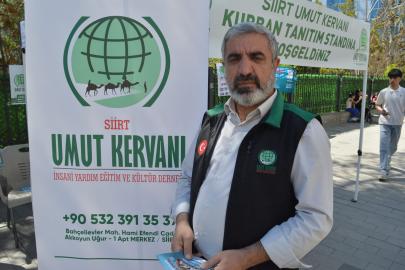 Siirt Umut Kervanı’ndan kurban standı: Hem yurt içi hem yurt dışında kesimler yapıyoruz