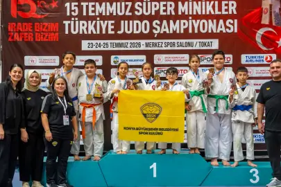 Minik judoculardan 8 madalya