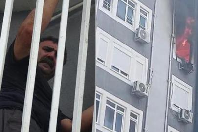 2 daireyi küle çeviren yangın! Mahsur kalan aile kurtarıldı
