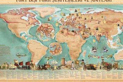 48 ülkedeki 172 Türk şehitliği ve anıtı özel bir çalışmayla haritalandı