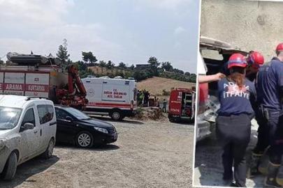 Adana'da içme suyu projesi çalışması sırasında göçük! 1 ölü, 1 yaralı