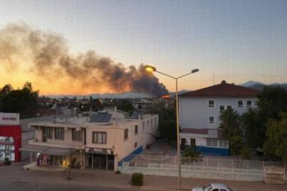 Fethiye'de şehir merkezine yakın noktada orman yangını