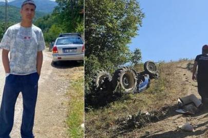 Şarampole yuvarlanan traktörün altında kalmıştı... 15 yaşındaki sürücüden acı haber