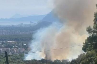 Antalya’da orman yangını çıktı! Havadan ve karadan müdahale başladı