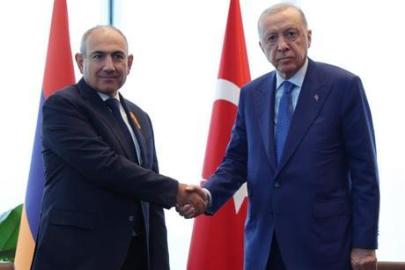 Cumhurbaşkanı Erdoğan Ermenistan Başkanı Paşinyan'ı kabul etti