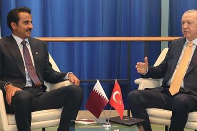 Cumhurbaşkanı Erdoğan Katar Emiri Temim ile görüştü