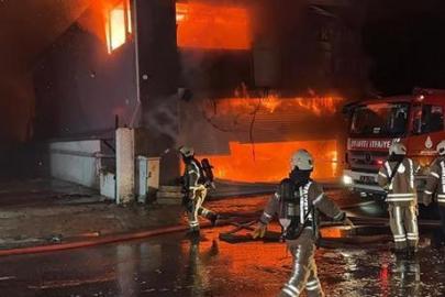 Esenyurt’ta lastikçide başlayan yangın iş yerlerine sıçradı! 6 iş yeri zarar gördü