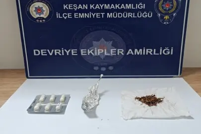 Keşan’da narkotik operasyonu: 2 gözaltı