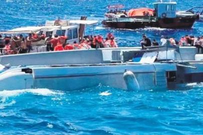 KKTC'de batan geminin enkazında arama tamamlandı! Kayıplara rastlanmadı, kara kutu bulundu