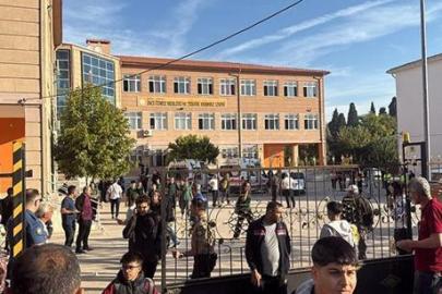 Okulda silahlı saldırı! Manisa'dan görüntüler