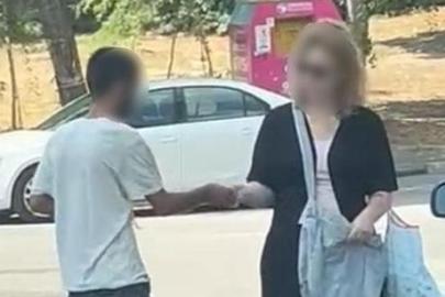 Sokak ortasında dehşet! Kadının yolunu kesip para aldı