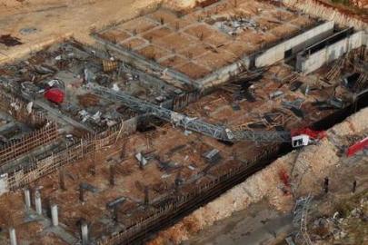 Antalya'da hortum faciası! 4 kişinin öldüğü şantiye havadan görüntülendi! Seyir terasını yerle bir etti