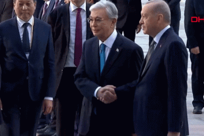 Kazakistan Cumhurbaşkanı Kasım Cömert Tokayev için Beştepe'de resmi tören