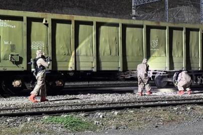 Yük treninde kimyasal sızıntı alarmı! Ekipleri harekete geçti: Karantinaya alındı